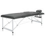 Voir la diapositive 1 : VIDAXL Table de massage 2 zones Cadre en aluminium Anthracite 186x68cm
