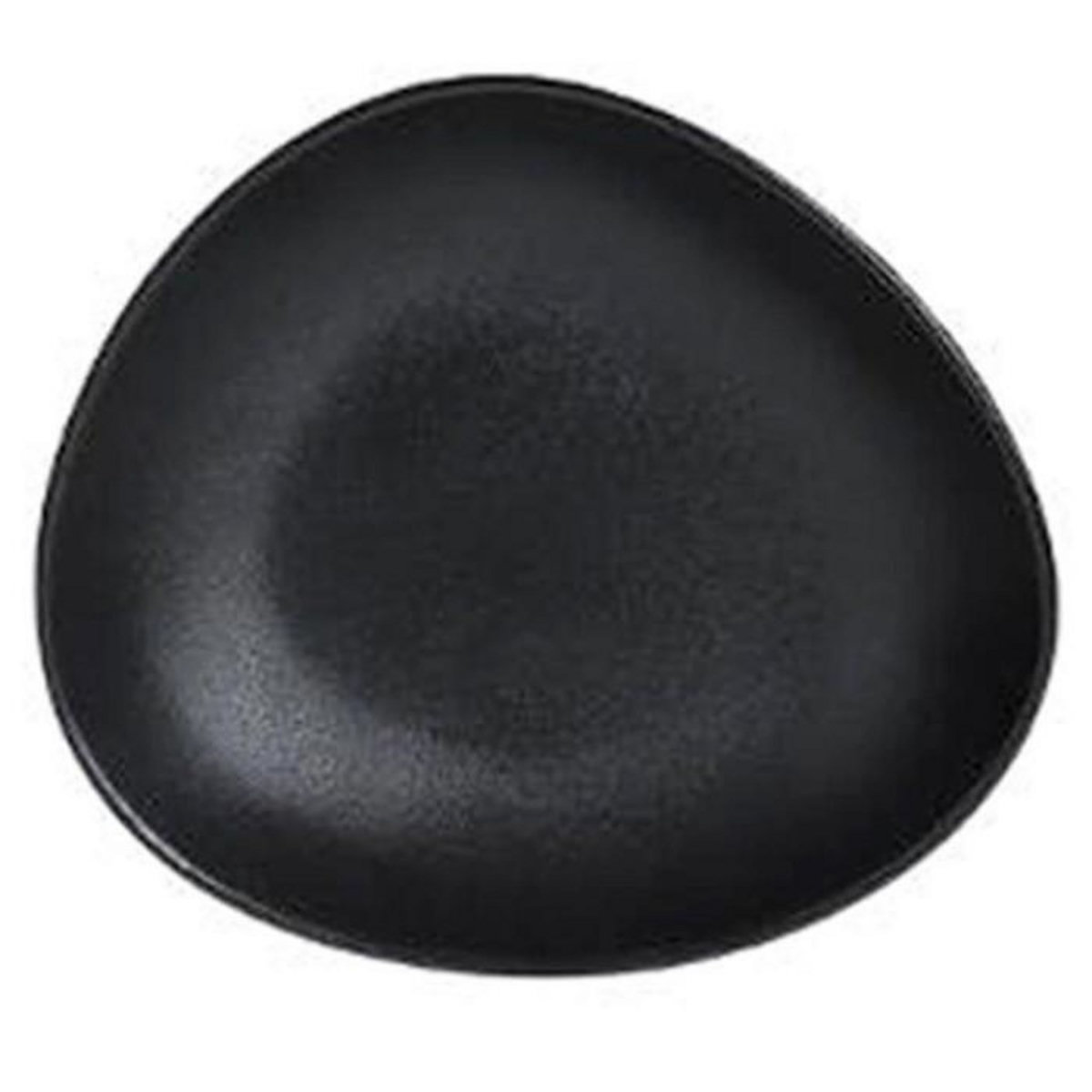 SECRET DE GOURMET Lot de 6 Assiettes Creuses  Galet  22cm Noir