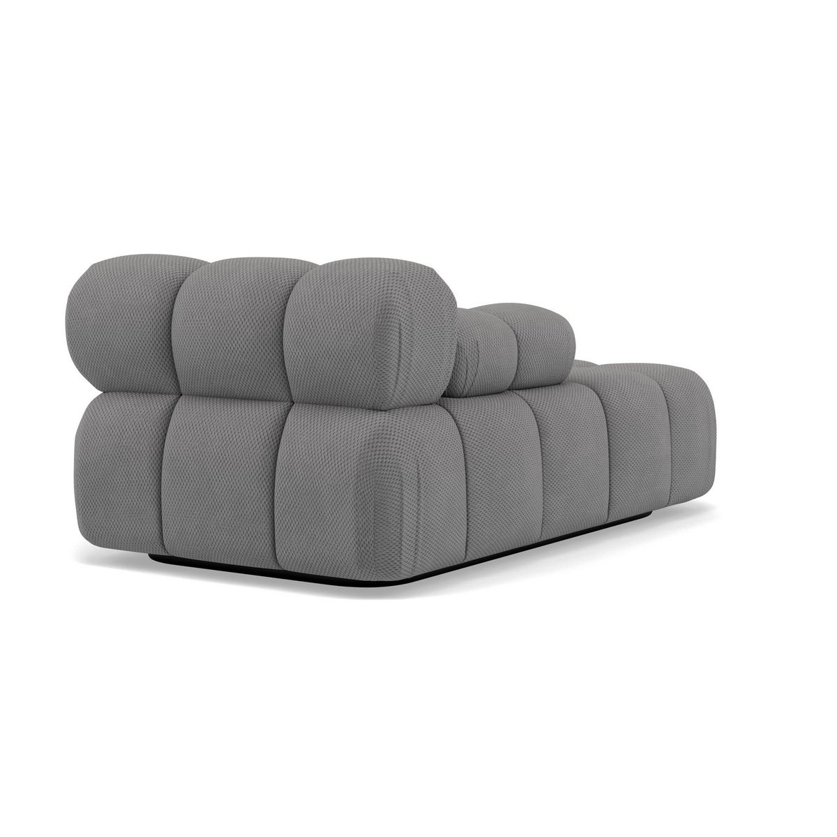 LISA DESIGN Ruby - module d'assise méridienne gauche en velours texturé