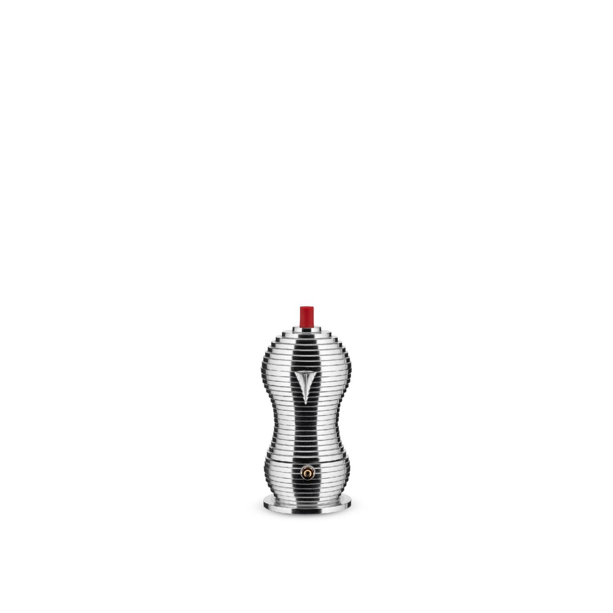 Voir la diapositive 2 : ALESSI Alessi pulcina cafetière espresso mdl02/1 r, aluminium, 1 tasse, rouge