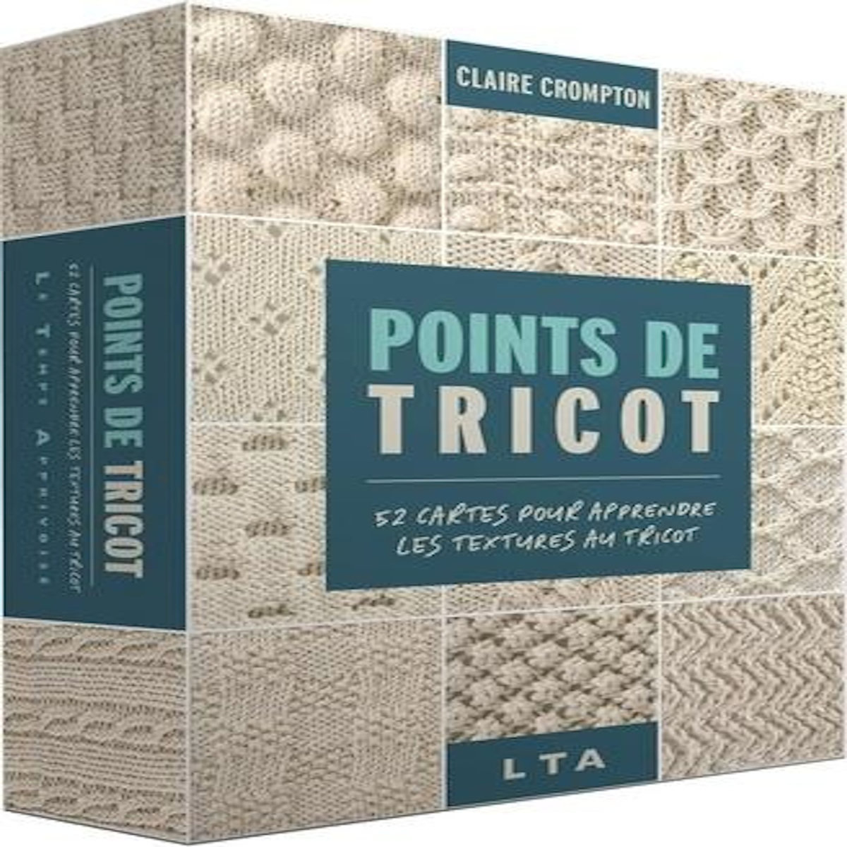 POINTS DE TRICOTS. 52 CARTES POUR APPRENDRE LES TEXTURES AU TRICOT, Crompton Claire