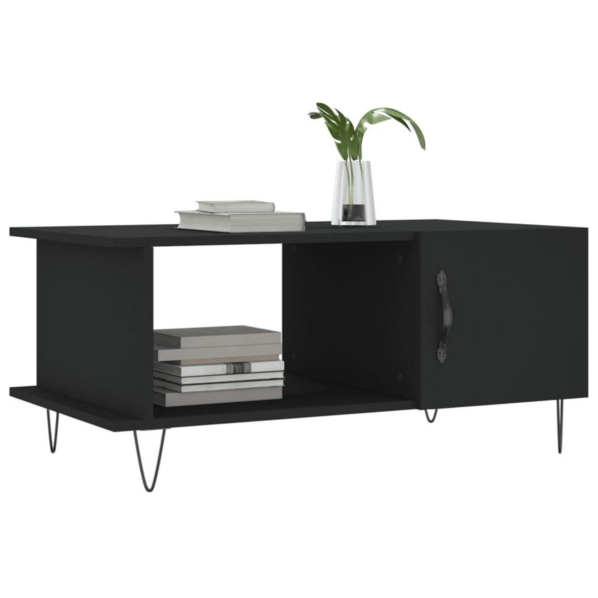 VIDAXL Table basse noir 90x50x40 cm bois d'ingenierie