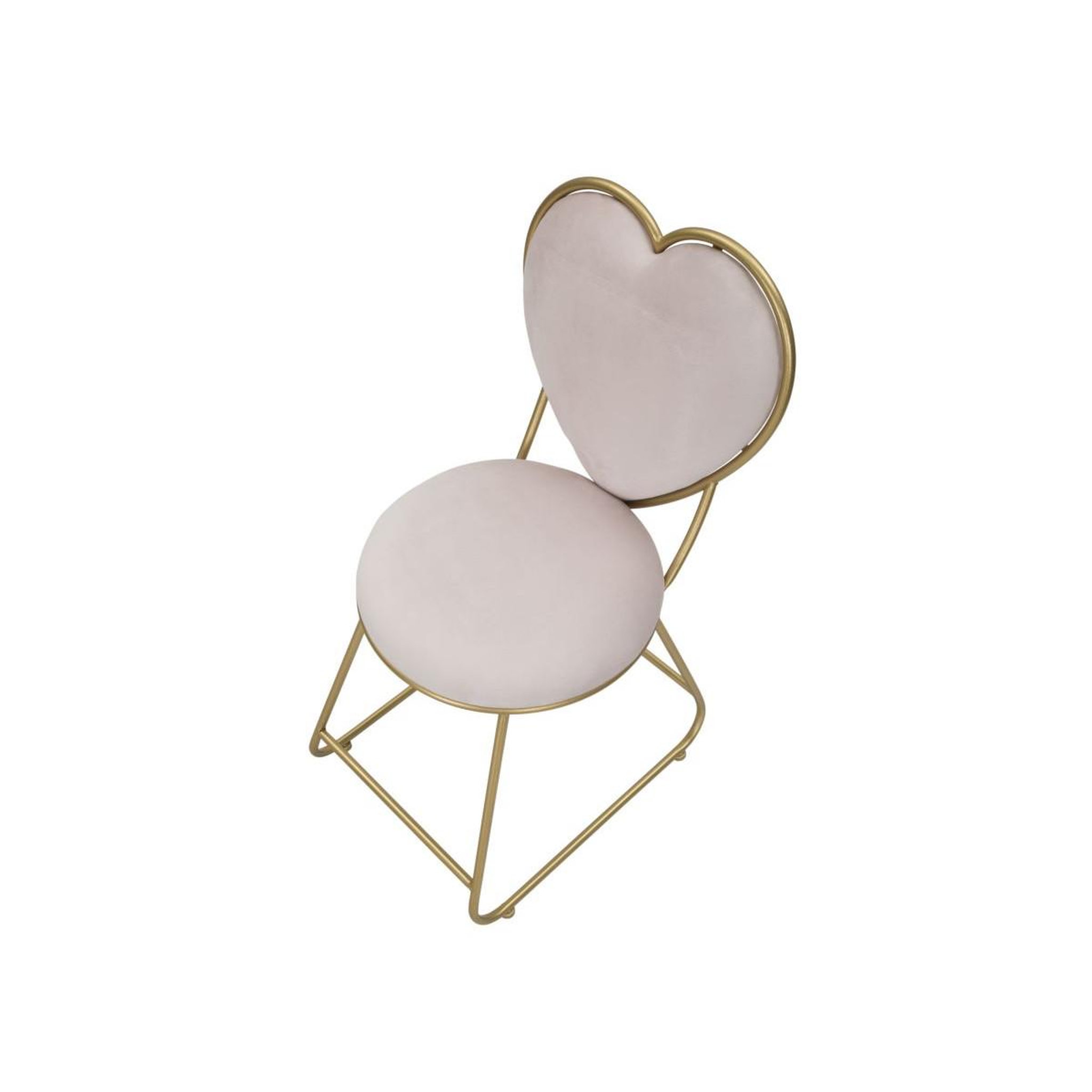 Voir la diapositive 4 : Paris Prix Chaise design coeur  heart  80cm rose & or