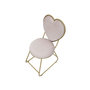 Voir la diapositive 4 : Paris Prix Chaise Design Coeur  Heart  80cm Rose & Or