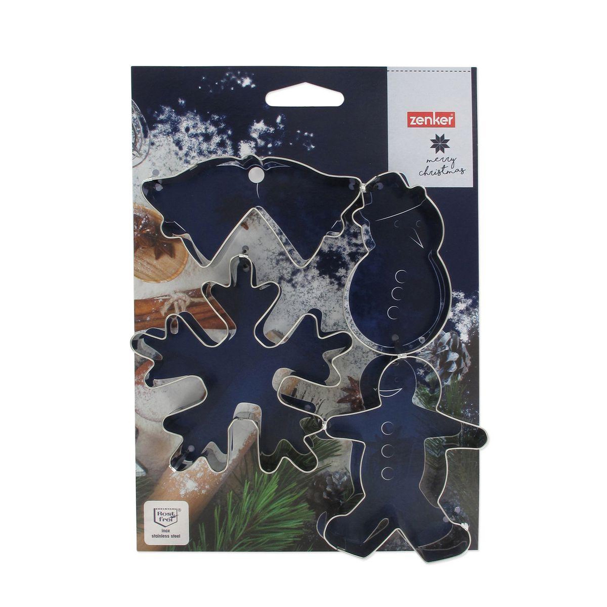 Voir la diapositive 5 : ZENKER Lot de 4 emporte-pièces de noël zenker emporte-pièces
