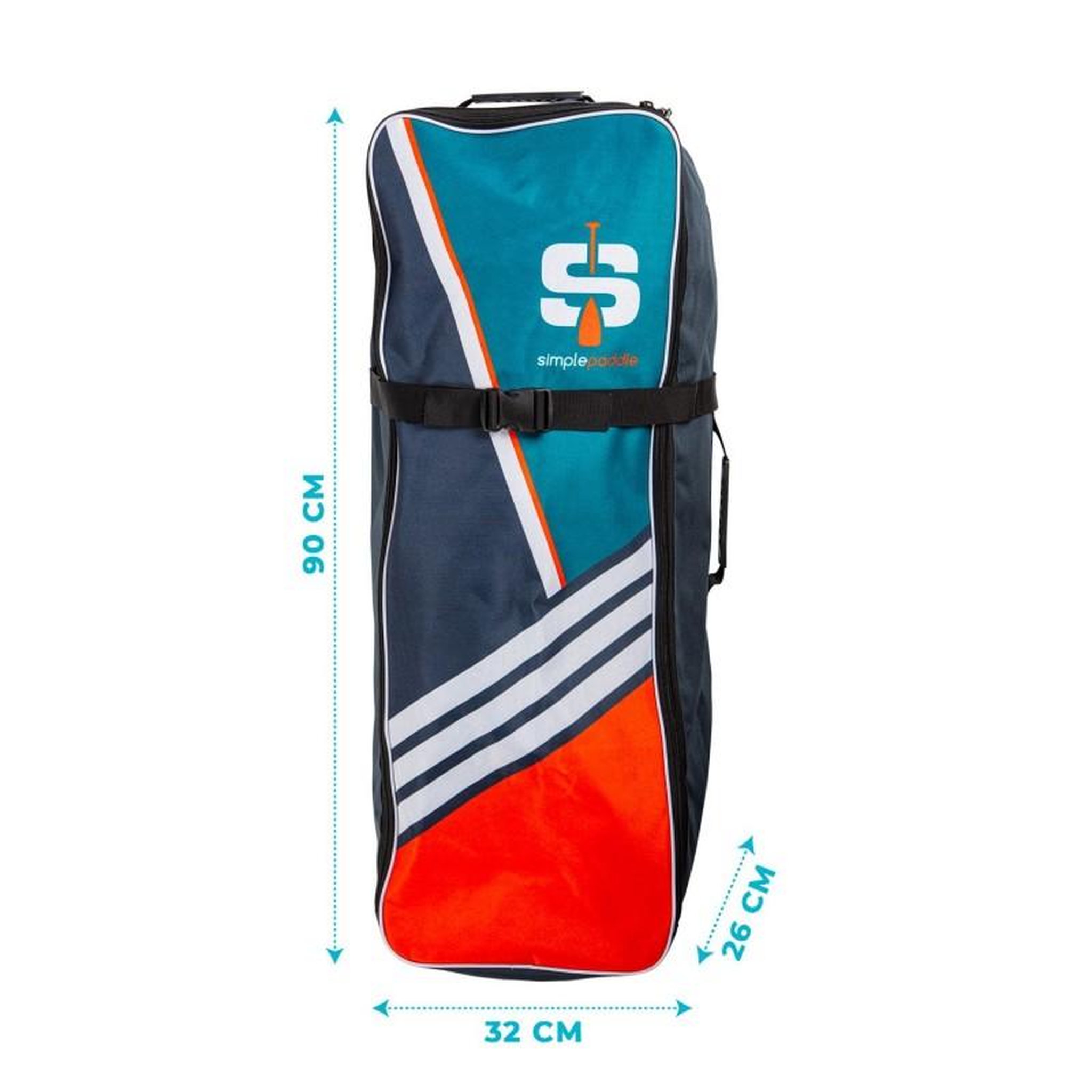 Voir la diapositive 2 : SIMPLE PADDLE Sac de Transport Simple Paddle  pour Stand up Paddle - 90 x 32 x 26 cm - Universel