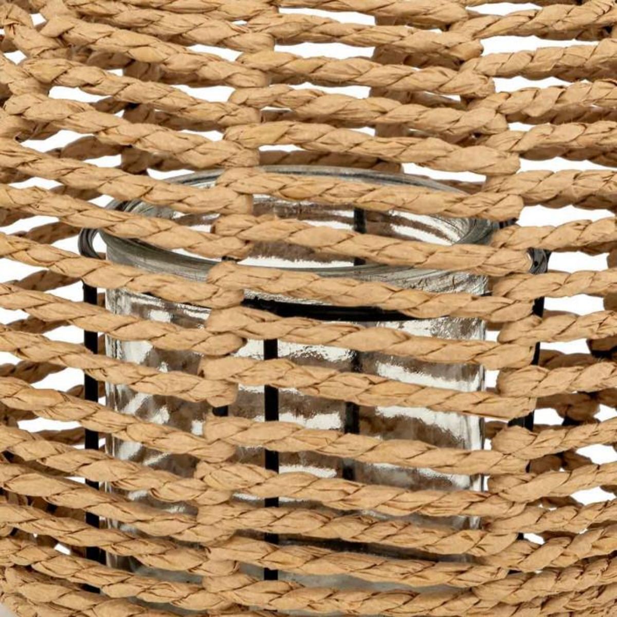 ATMOSPHERA Lanterne Ronde Déco  Maty  18cm Naturel