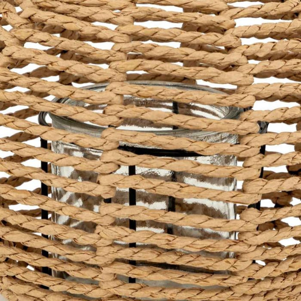 ATMOSPHERA Lanterne Ronde Déco  Maty  18cm Naturel