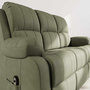 Voir la diapositive 4 : BEST MOBILIER Armand - canapé 3 places relax électrique en velours côtelé