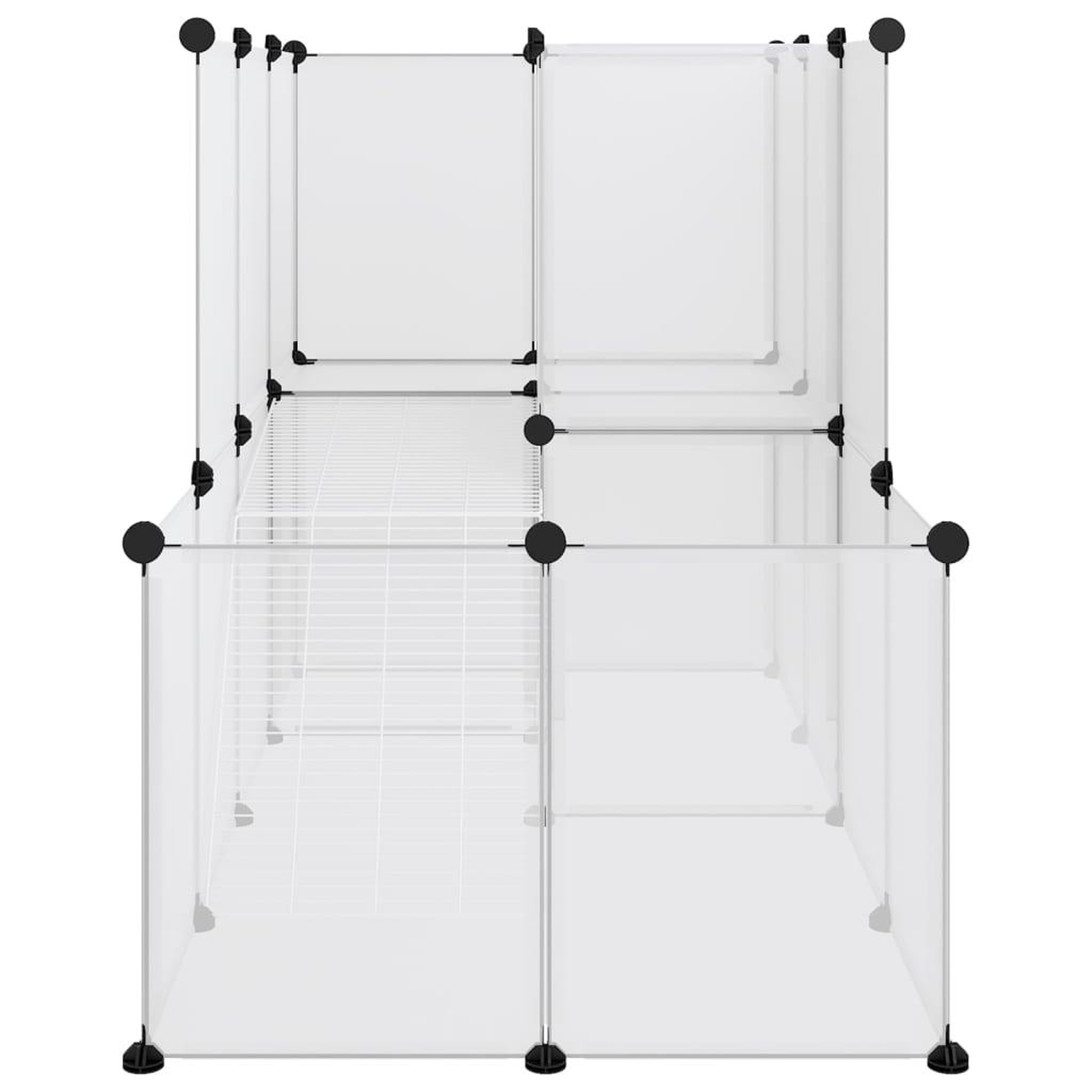 Voir la diapositive 3 : VIDAXL Cage pour petits animaux Transparent 142x74x93 cm PP et Acier