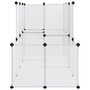 Voir la diapositive 3 : VIDAXL Cage pour petits animaux Transparent 142x74x93 cm PP et Acier