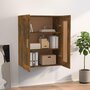 Voir la diapositive 3 : VIDAXL Armoire murale chene fume 69,5x32,5x90 cm bois d'ingenierie