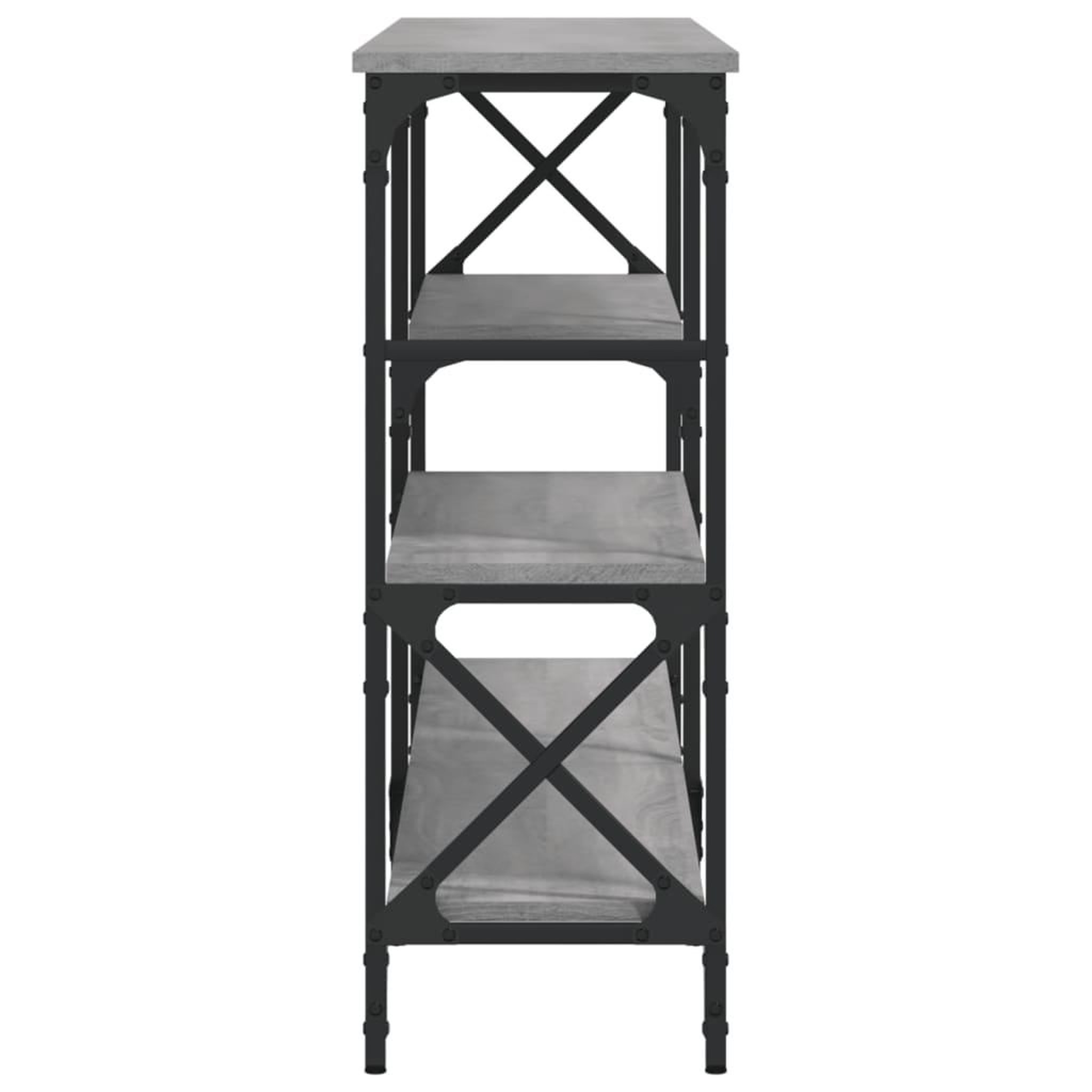 Voir la diapositive 5 : VIDAXL Table console sonoma gris 180x29x76,5 cm bois d'ingenierie