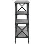 Voir la diapositive 5 : VIDAXL Table console sonoma gris 180x29x76,5 cm bois d'ingenierie