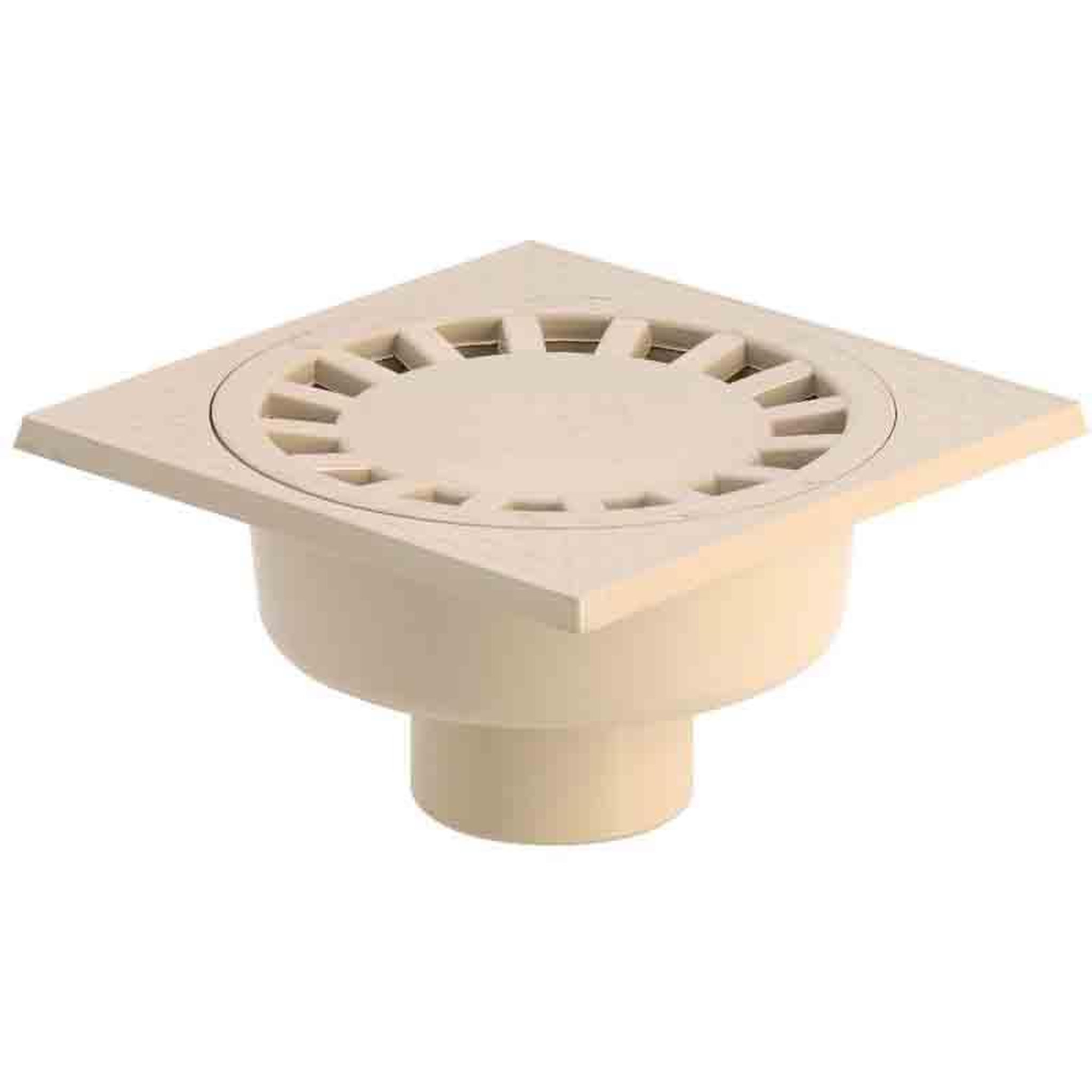 GIRPI Siphon de sol PVC 250 x 250 - sable