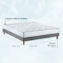 Voir la diapositive 4 : IDLITERIE Pack literie complet ASTRE : matelas, sommier, couette et oreillers, made in France