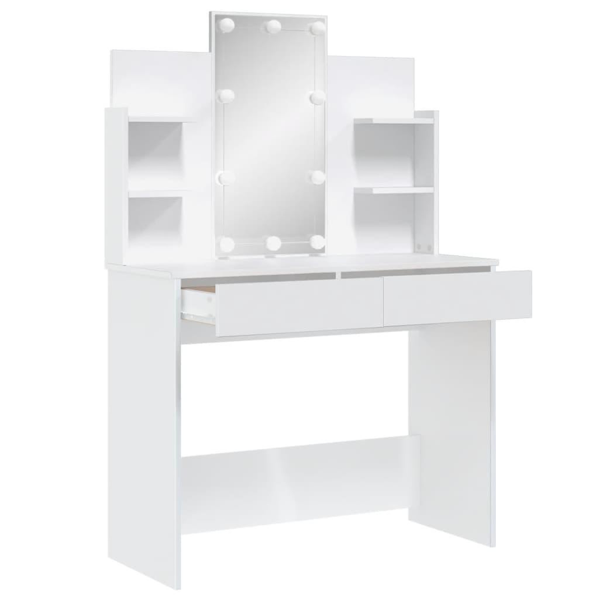 Voir la diapositive 4 : VIDAXL Coiffeuse avec lumieres LED blanc 96x40x142 cm