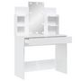 Voir la diapositive 4 : VIDAXL Coiffeuse avec lumieres LED blanc 96x40x142 cm