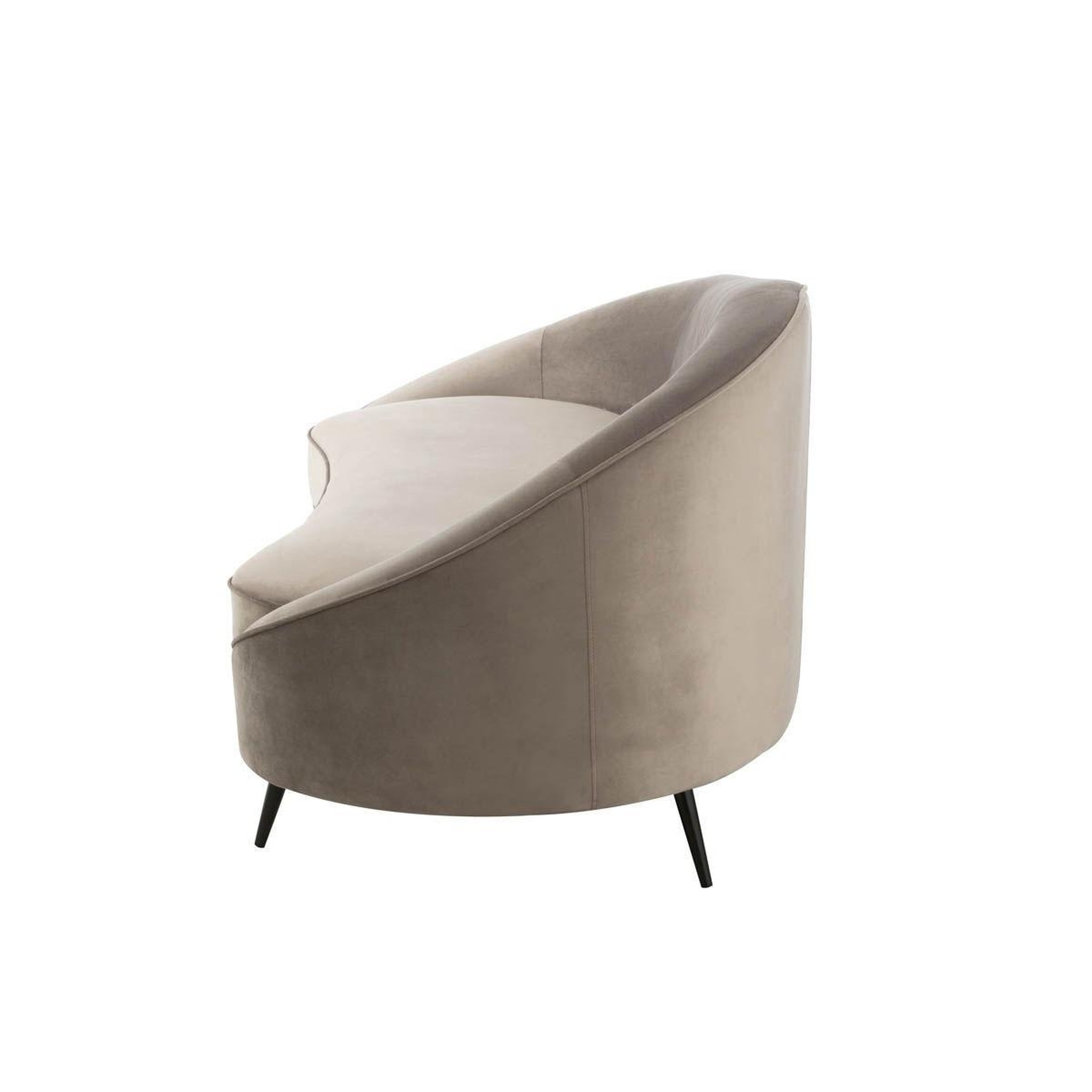 Voir la diapositive 4 : J-LINE Canapé design 3 places  elisabeth  182cm gris