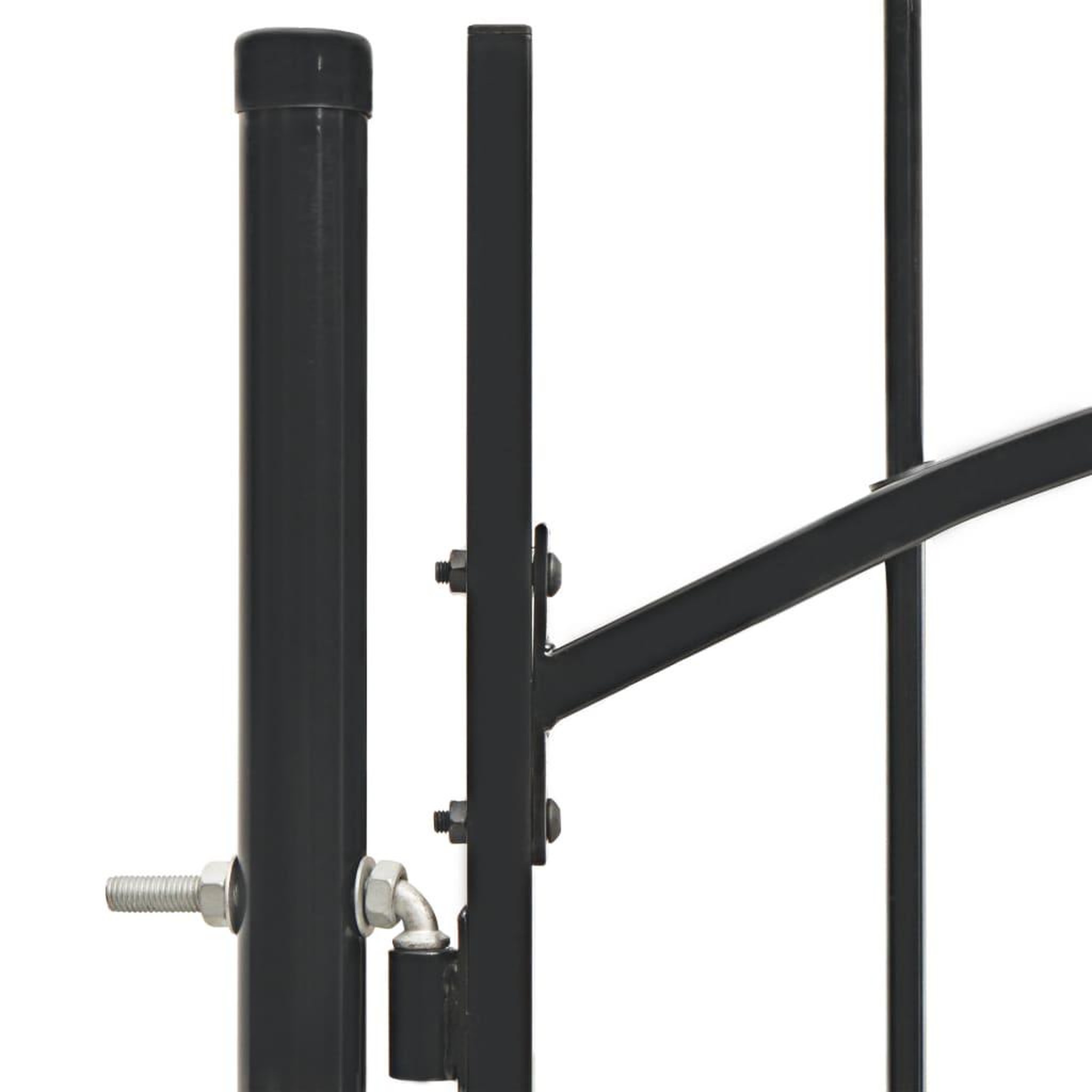 Voir la diapositive 4 : VIDAXL Portail de jardin Acier 1 x 2 m Noir