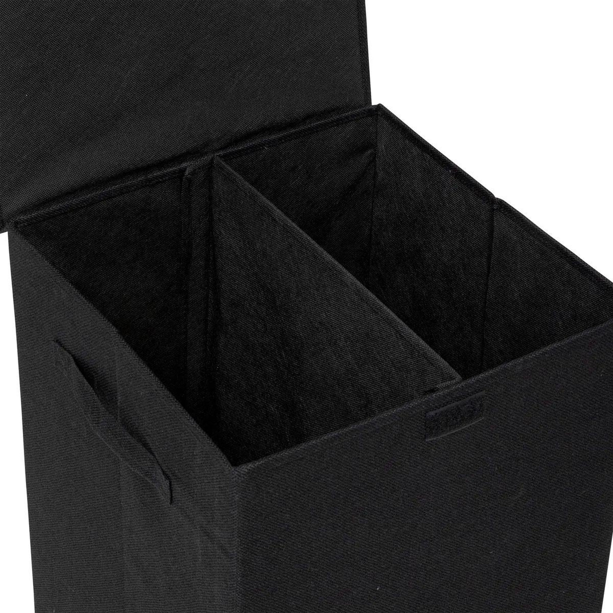 Voir la diapositive 4 : FIVE Panier à linge avec séparateur  colors  74l noir khol