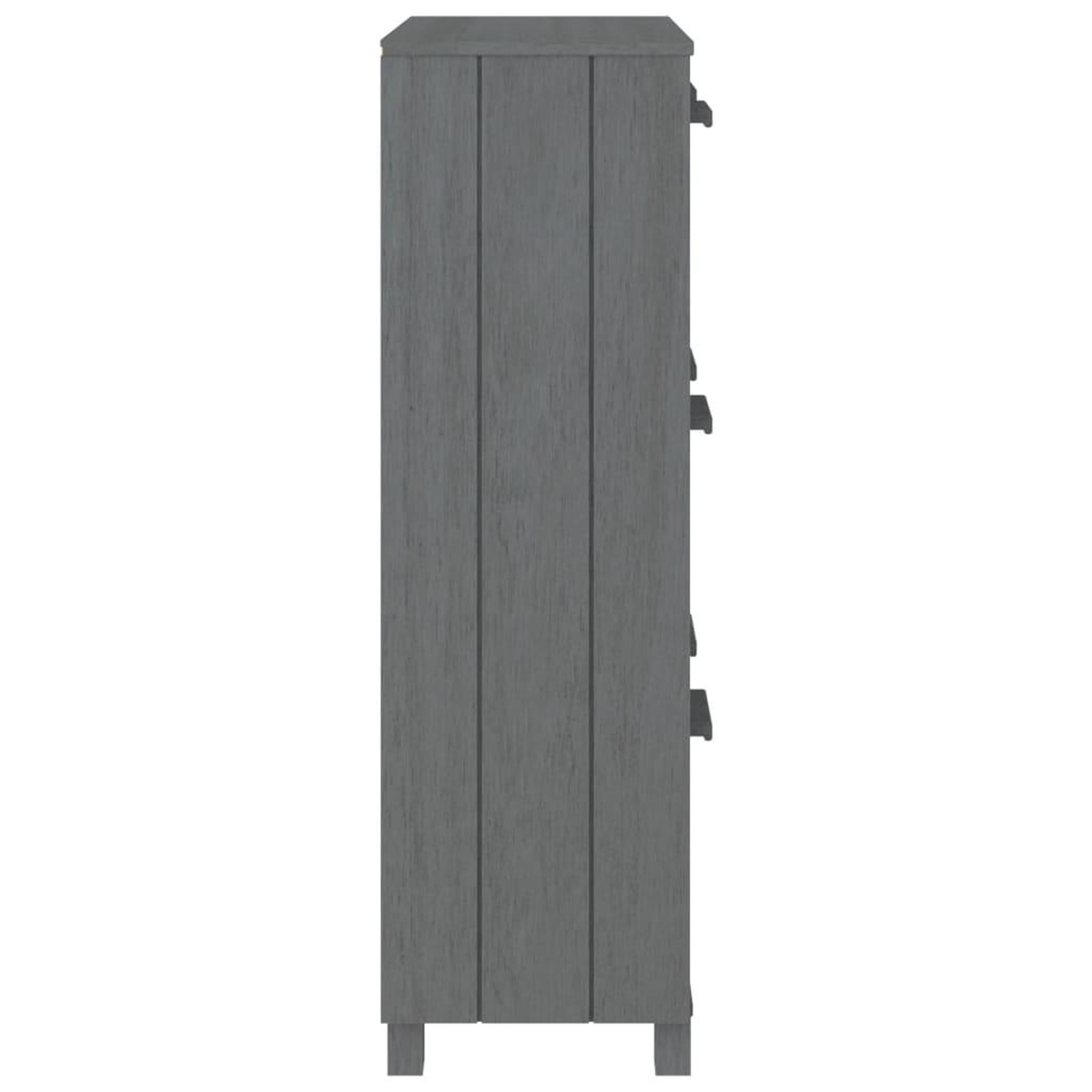 Voir la diapositive 5 : VIDAXL Armoire a chaussures hamar gris fonce 59,5x35x117 cm pin massif