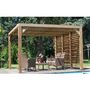 Voir la diapositive 2 : Kit ventelles côté pour la pergola en bois massif traité très haute température