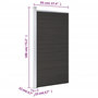 Voir la diapositive 6 : VIDAXL Panneau de cloture WPC 95x186 cm Noir