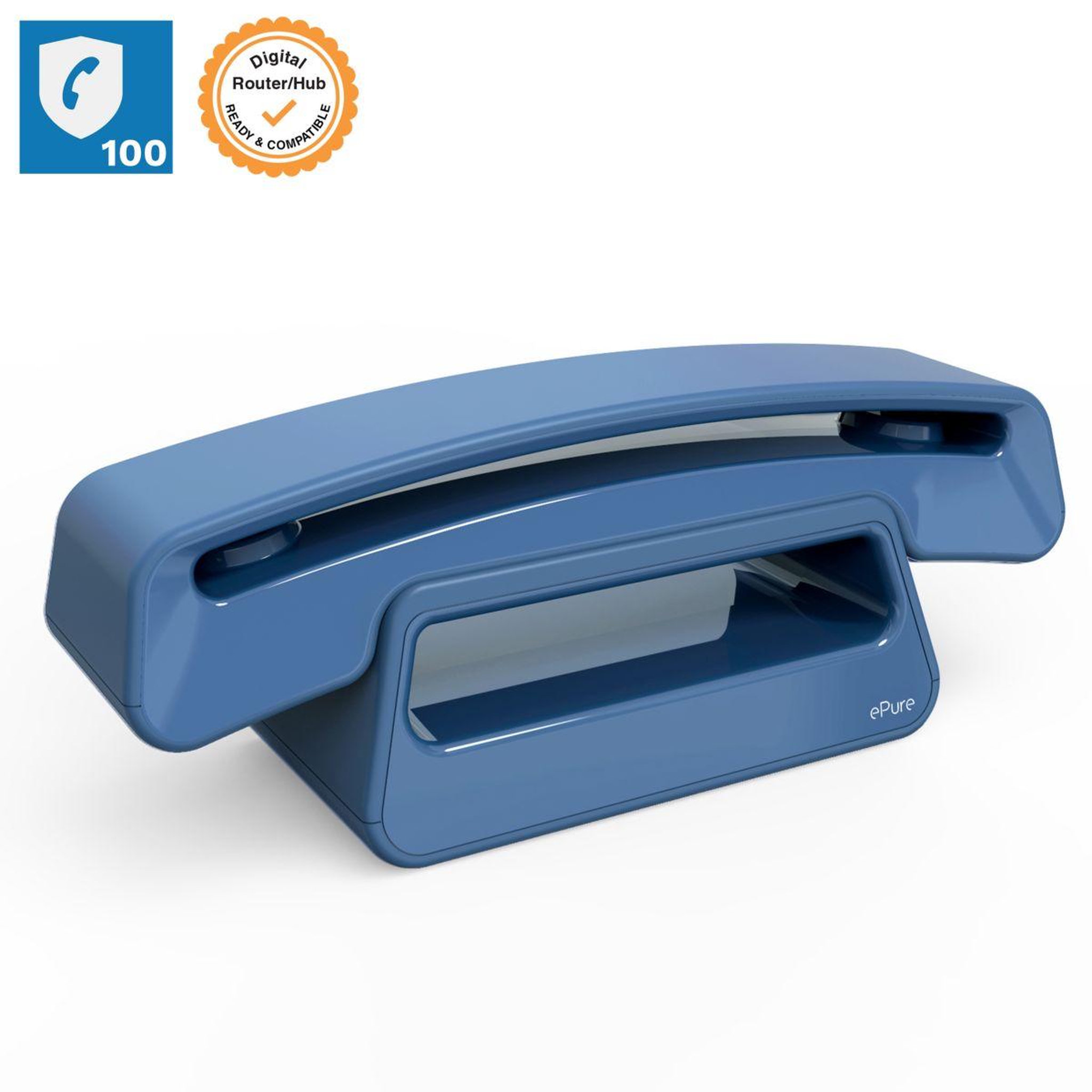 Voir la diapositive 3 : Alcatel Téléphone sans fil ePure Iconic Bleu