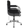Voir la diapositive 5 : VIDAXL Chaise pivotante de salle a manger Noir Tissu