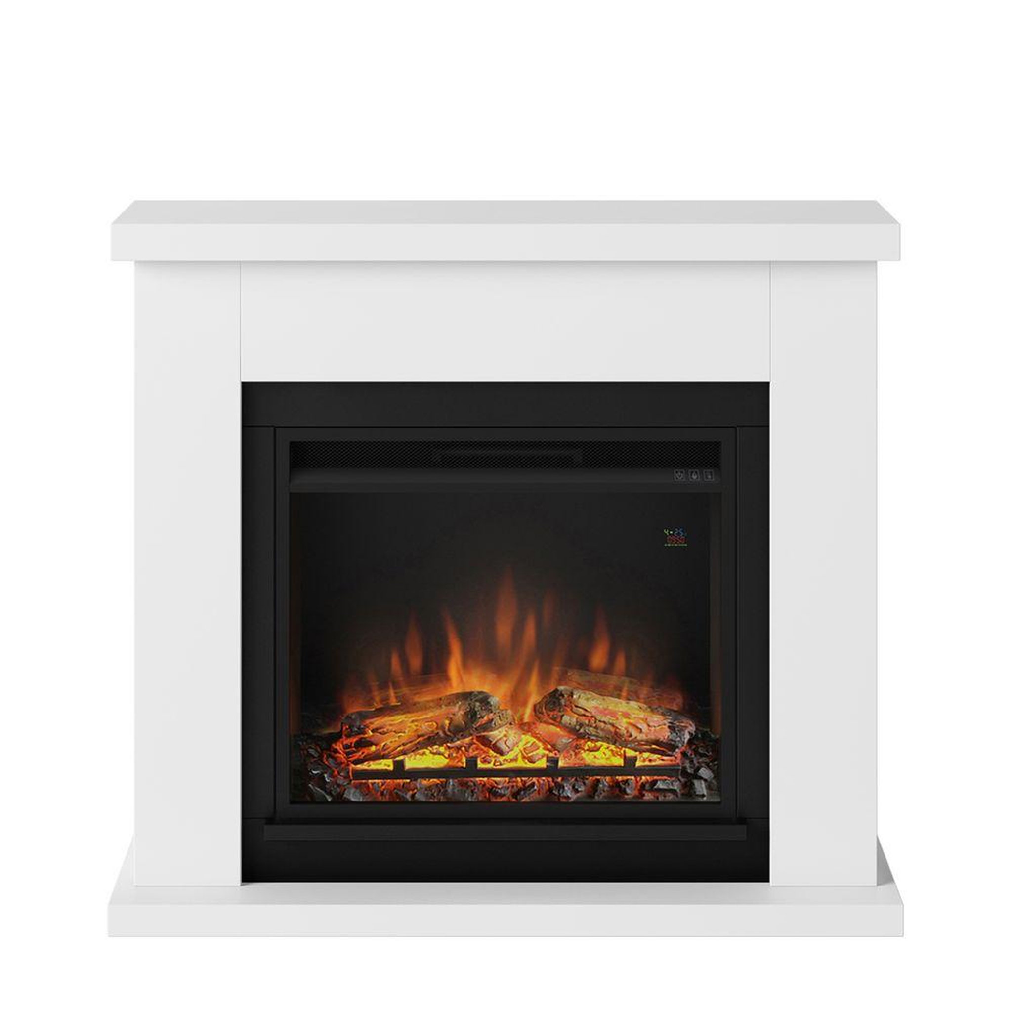 CENTRALE BRICO Cheminée électrique décorative  Frode  Blanche - Powerflame