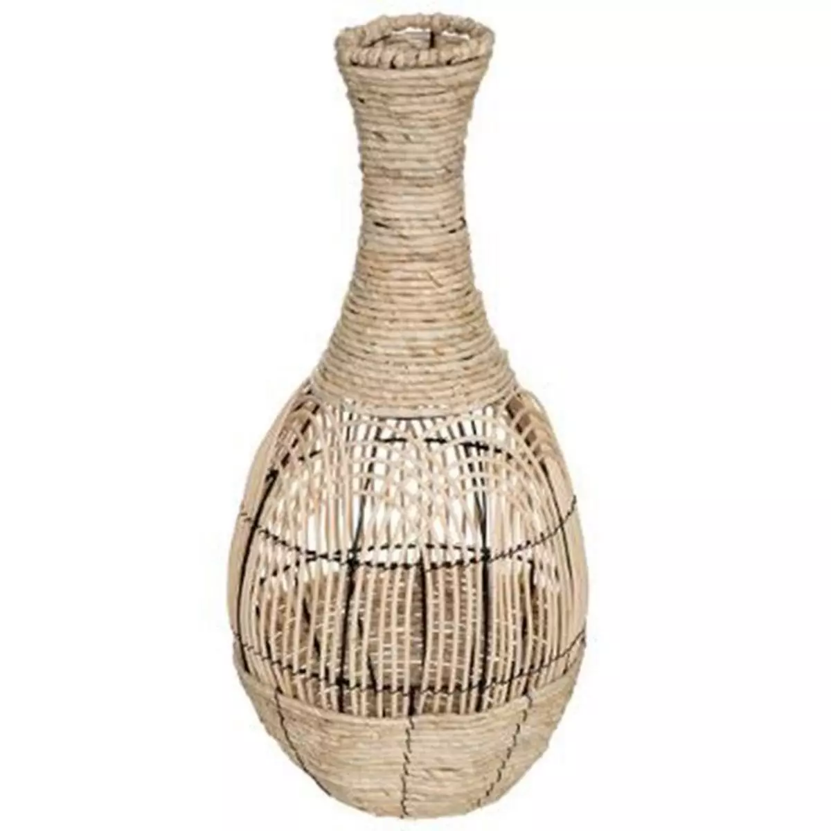 ATMOSPHERA Vase Déco en Rotin  Idylle Folk  63cm Naturel