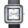 Voir la diapositive 3 : SC CRYSTAL Montre élégante Leila SC Crystal ornée d'un véritable diamant noir