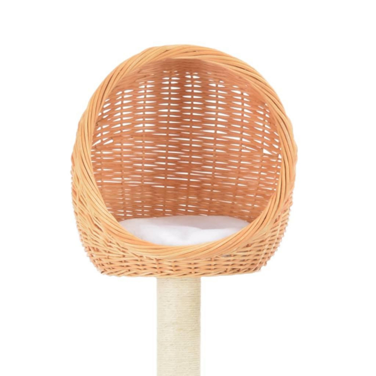 VIDAXL Arbre a chat avec griffoir en sisal Naturel Bois de saule