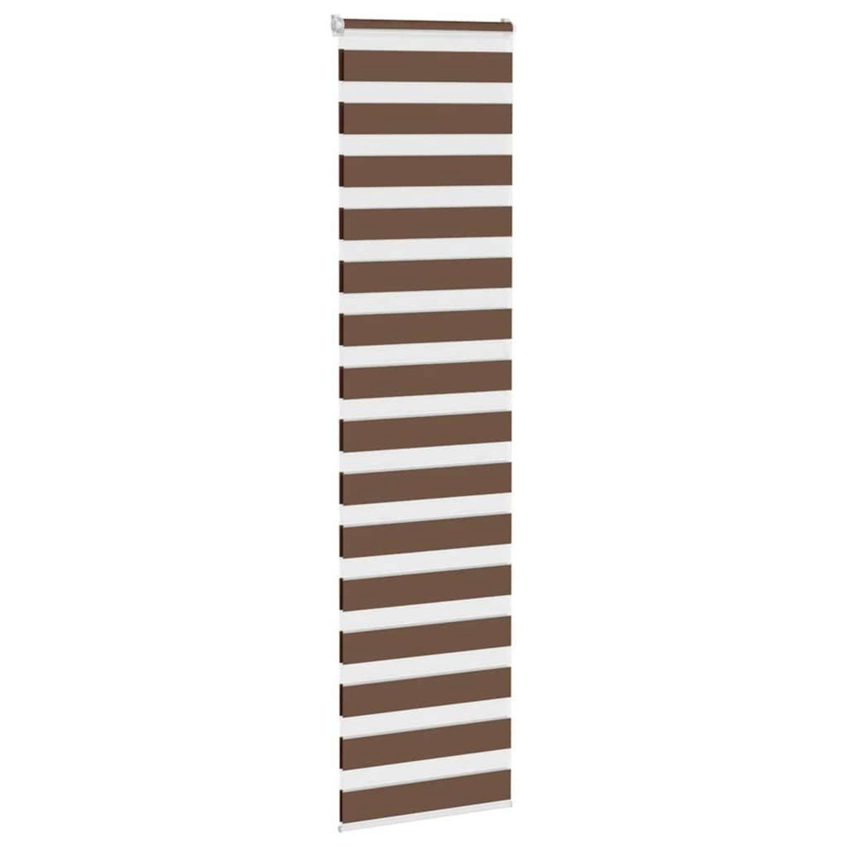 VIDAXL Store zebre marron 55x200 cm largeur du tissu 50,9 cm polyester