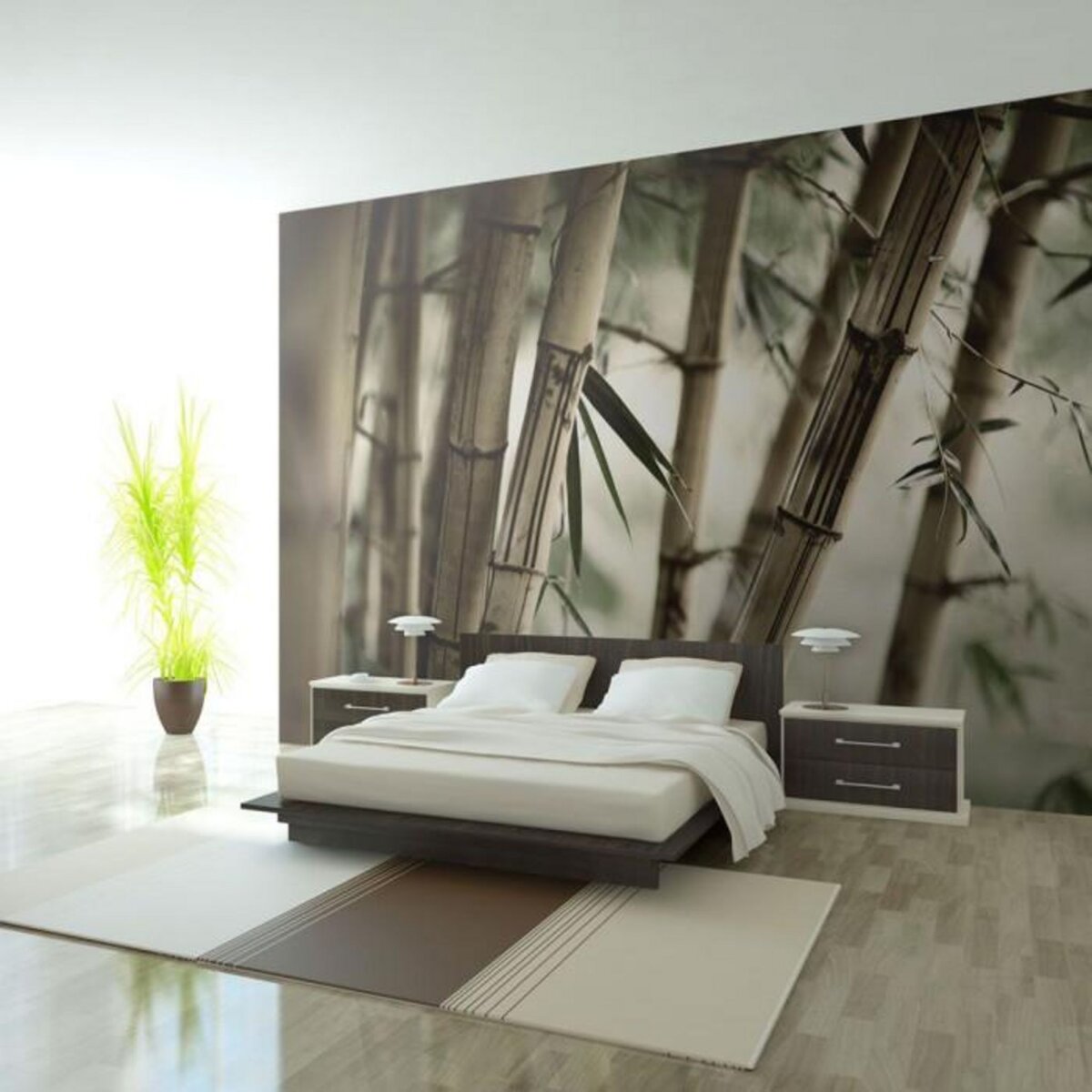 Paris Prix Papier Peint  Fog & Bamboo Forest II  450x270cm