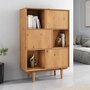 Voir la diapositive 3 : IDIMEX Buffet haut SIMONA H 139 cm en bois massif