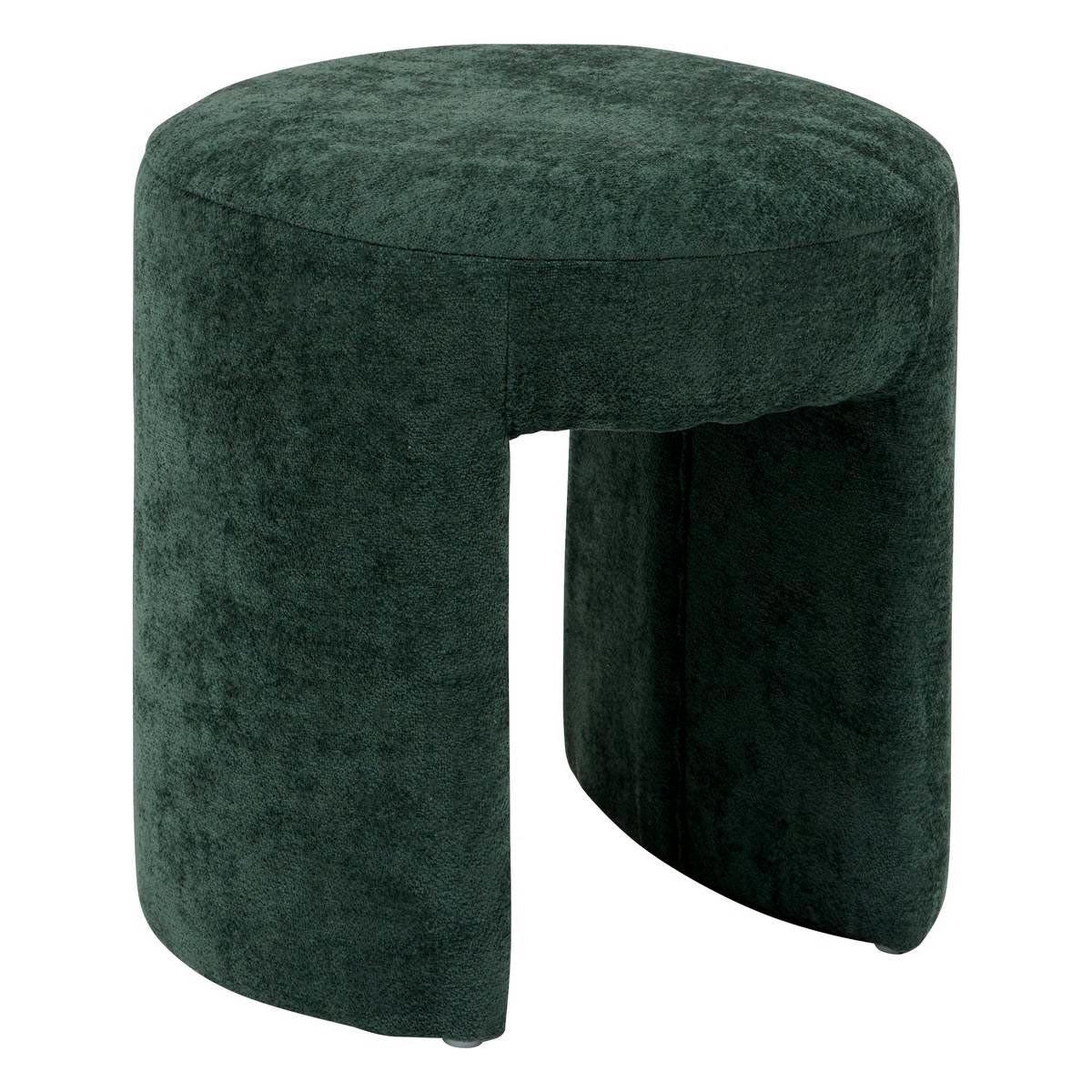 ATMOSPHERA Pouf design en tissu  jin  38cm vert cèdre