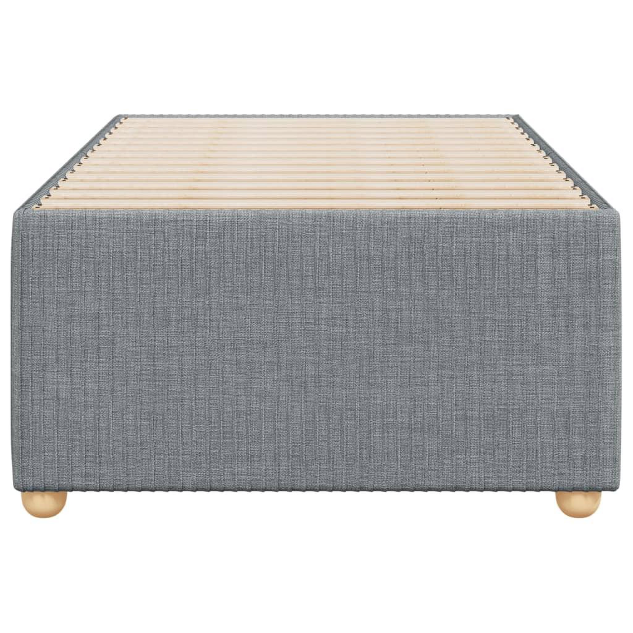 Voir la diapositive 4 : VIDAXL Cadre de lit sans matelas gris clair 100x200 cm tissu