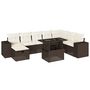 Voir la diapositive 2 : VIDAXL Salon de jardin avec coussins 9 pcs marron resine tressee