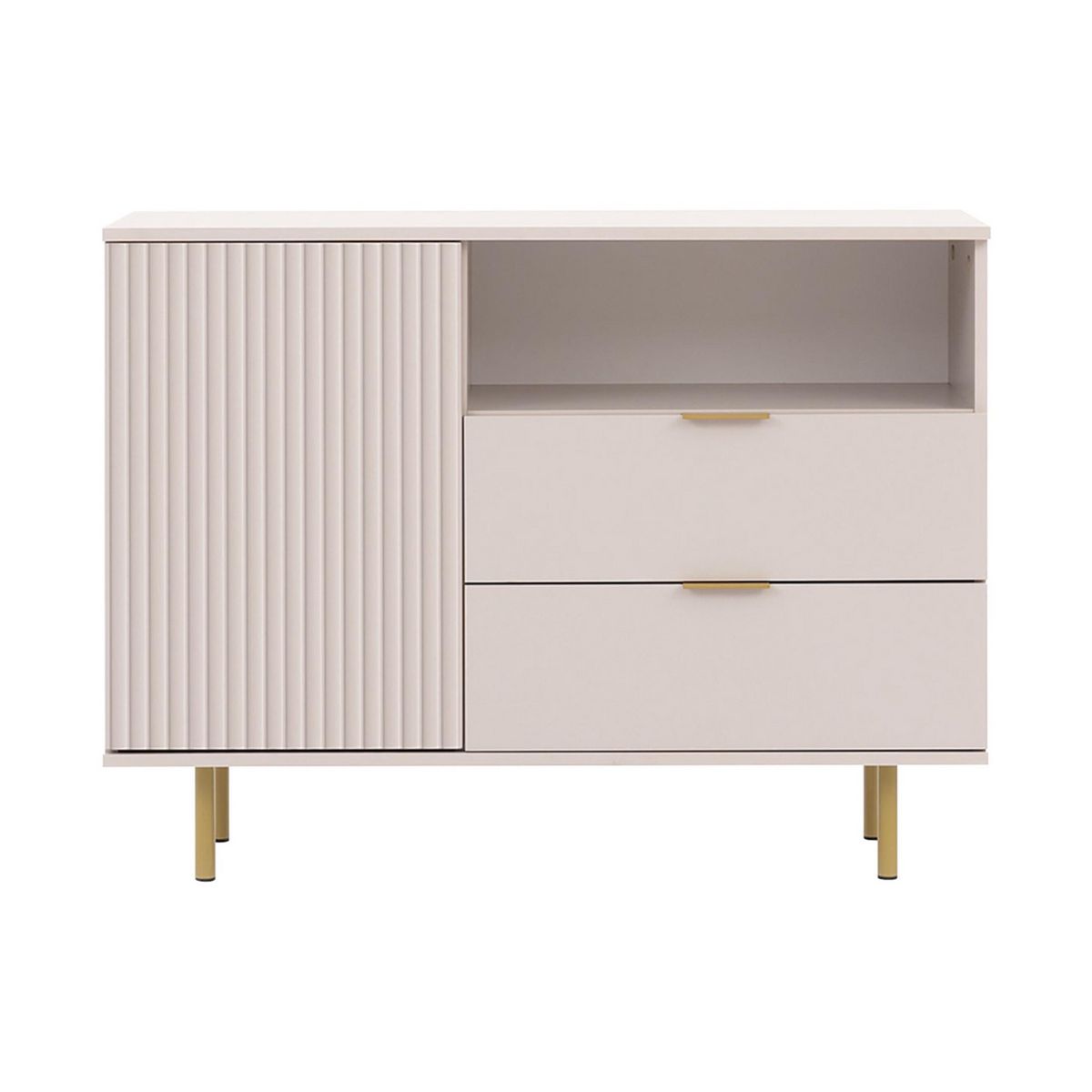 BEST MOBILIER Monica - buffet - beige - 107 cm