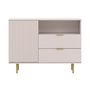 Voir la diapositive 3 : BEST MOBILIER Monica - buffet - beige - 107 cm