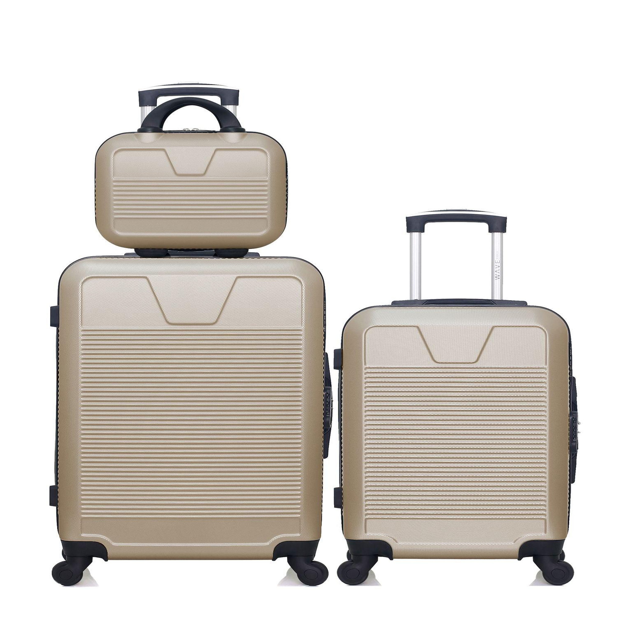 WAVE PARIS Wave paris - lot de 3 - valise weekend, valise cabine et vanity selenga