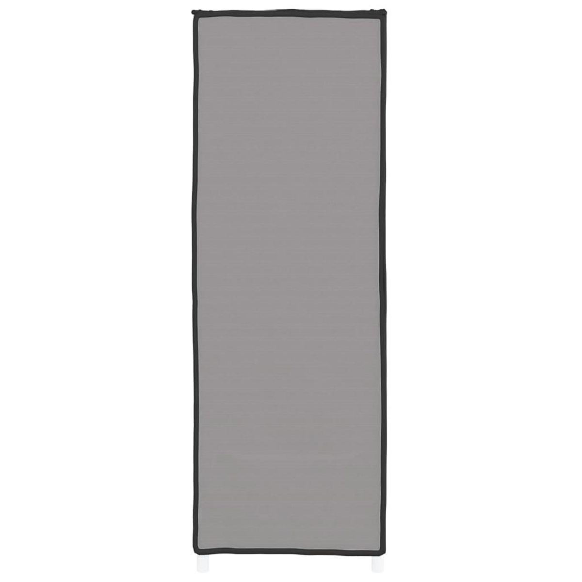 VIDAXL Armoire a chaussures Gris 60x28x90 cm Tissu