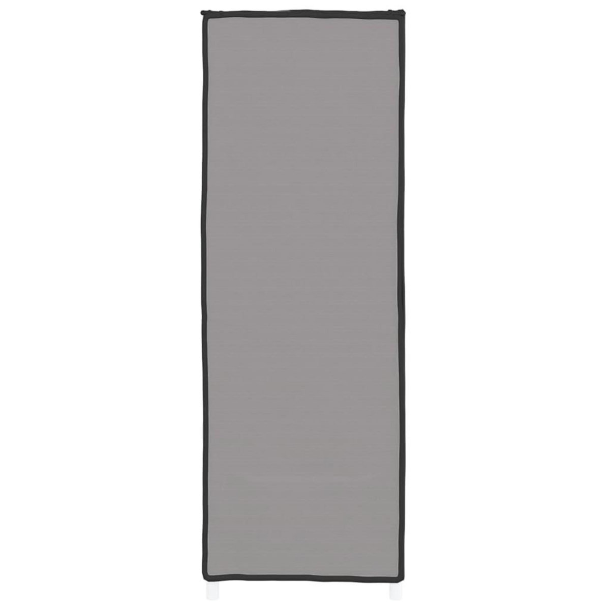 VIDAXL Armoire a chaussures Gris 60x28x90 cm Tissu