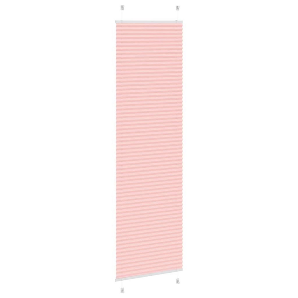 VIDAXL Store plisse rose 65x200 cm largeur du tissu 64,4 cm polyester