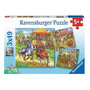 Voir la diapositive 1 : RAVENSBURGER Puzzle 3x49 pcs Chevaliers du Moyen age