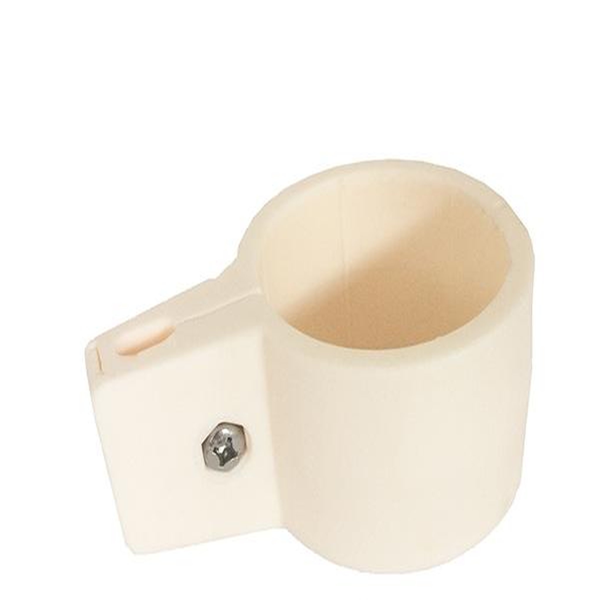 CENTRALE BRICO Collier de Fixation BLANC pour panneau rigide sur portillon grillagé