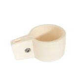 CENTRALE BRICO Collier de Fixation BLANC pour panneau rigide sur portillon grillagé