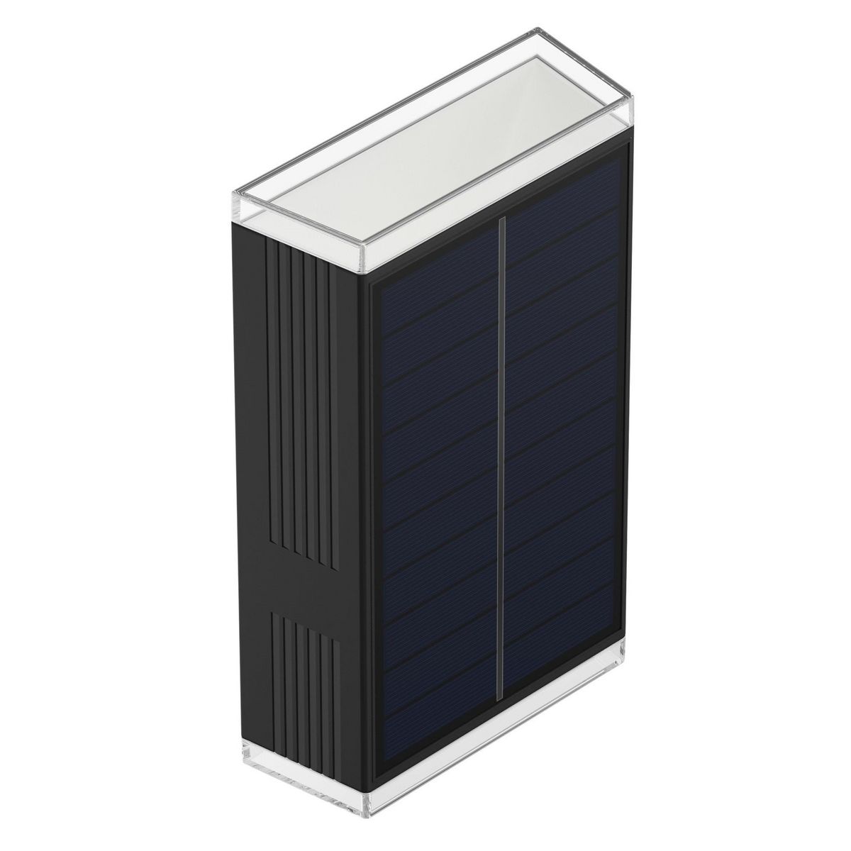 Lumisky Lot de 2 projecteurs solaires RODY Noir Plastique H18 cm